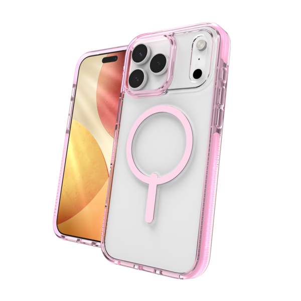 ZAGG Santa Cruz Snap coque de protection pour téléphones portables 17,5 cm (6.9") Housse Rose, Transparent