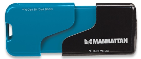 Manhattan 101707 card reader USB 2.0 Black, Blue – image 5