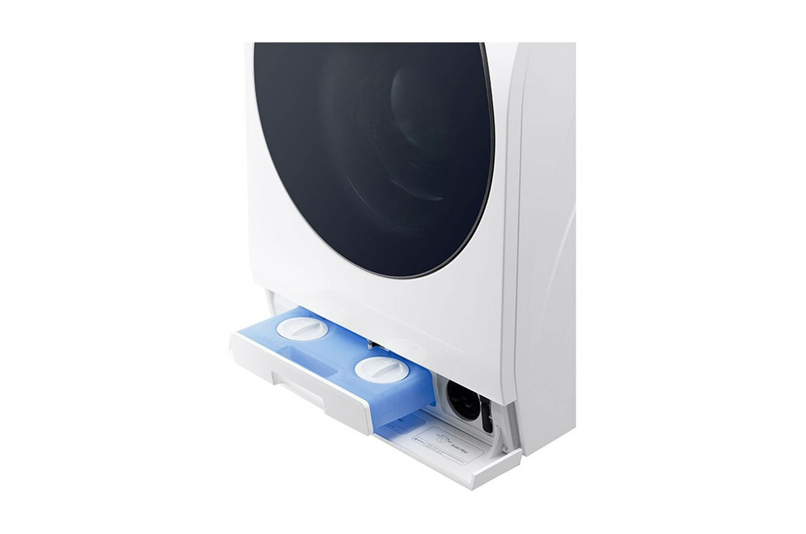 LG LSWD100X washer dryer Freestanding Front-load White – image 3