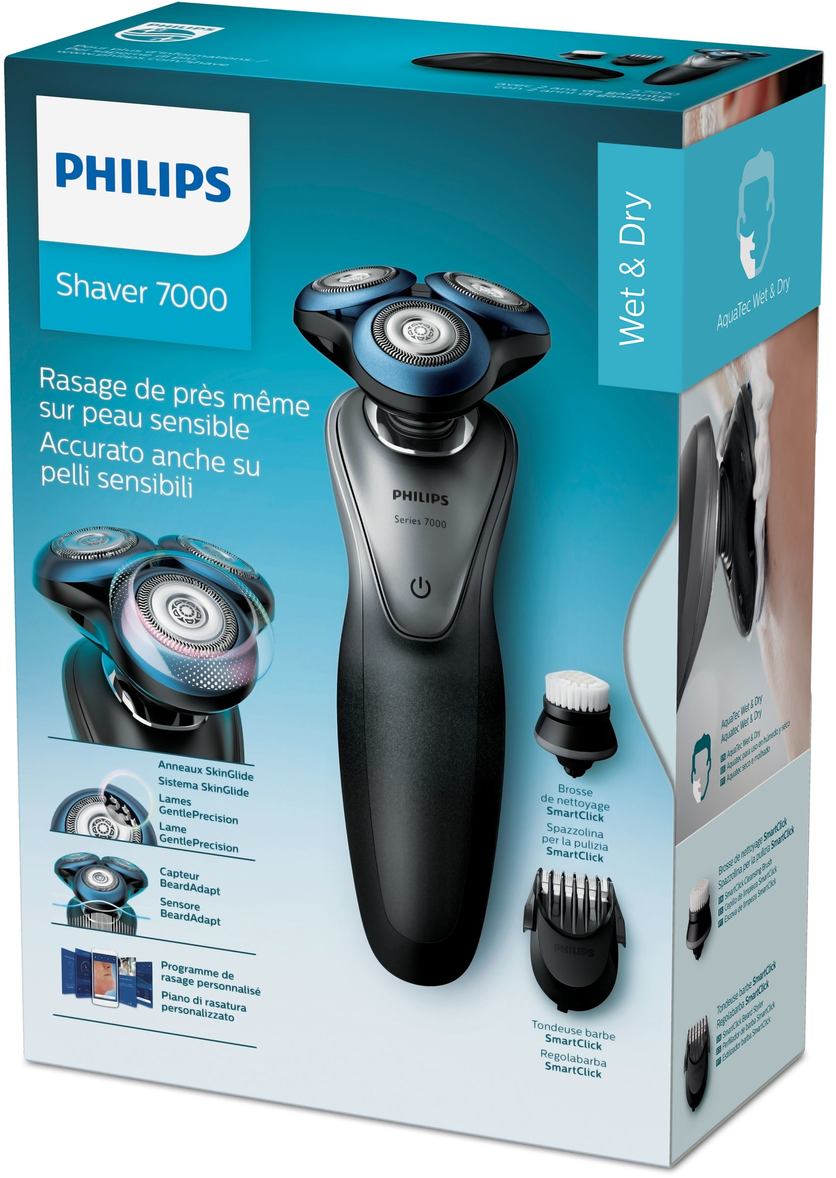 Philips SHAVER Series 7000 S7970/19 men's shaver Rotation shaver Trimmer Black – image 2