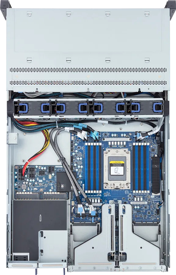 GIGABYTE R243-E30-AAC1 Socket SP6 Rack (2U) Black, Steel – image 3