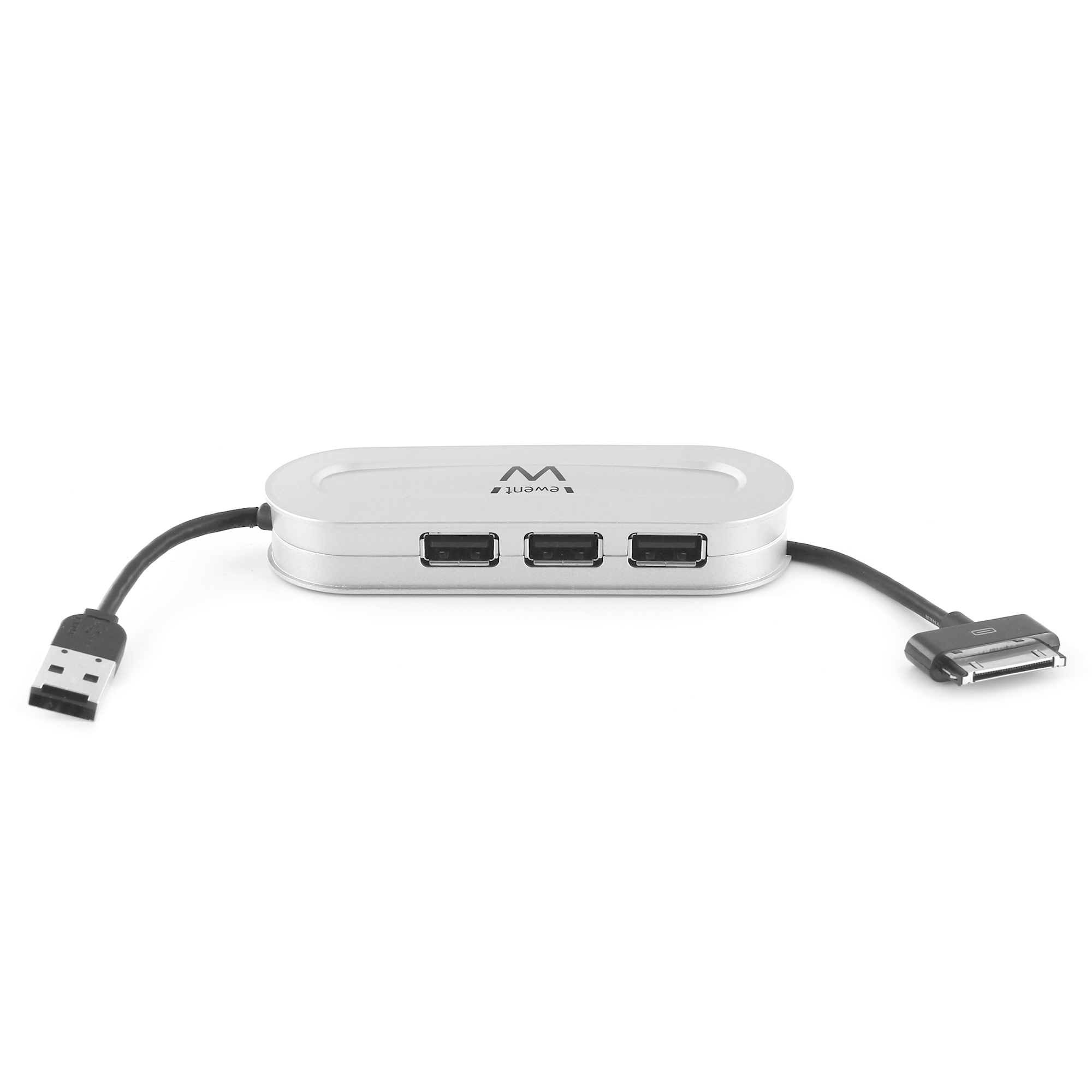 Ewent EW1129 interface hub 480 Mbit/s Silver
