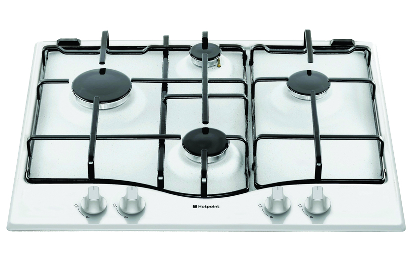 Hotpoint GC640WH hob White Built-in Gas 4 zone(s)