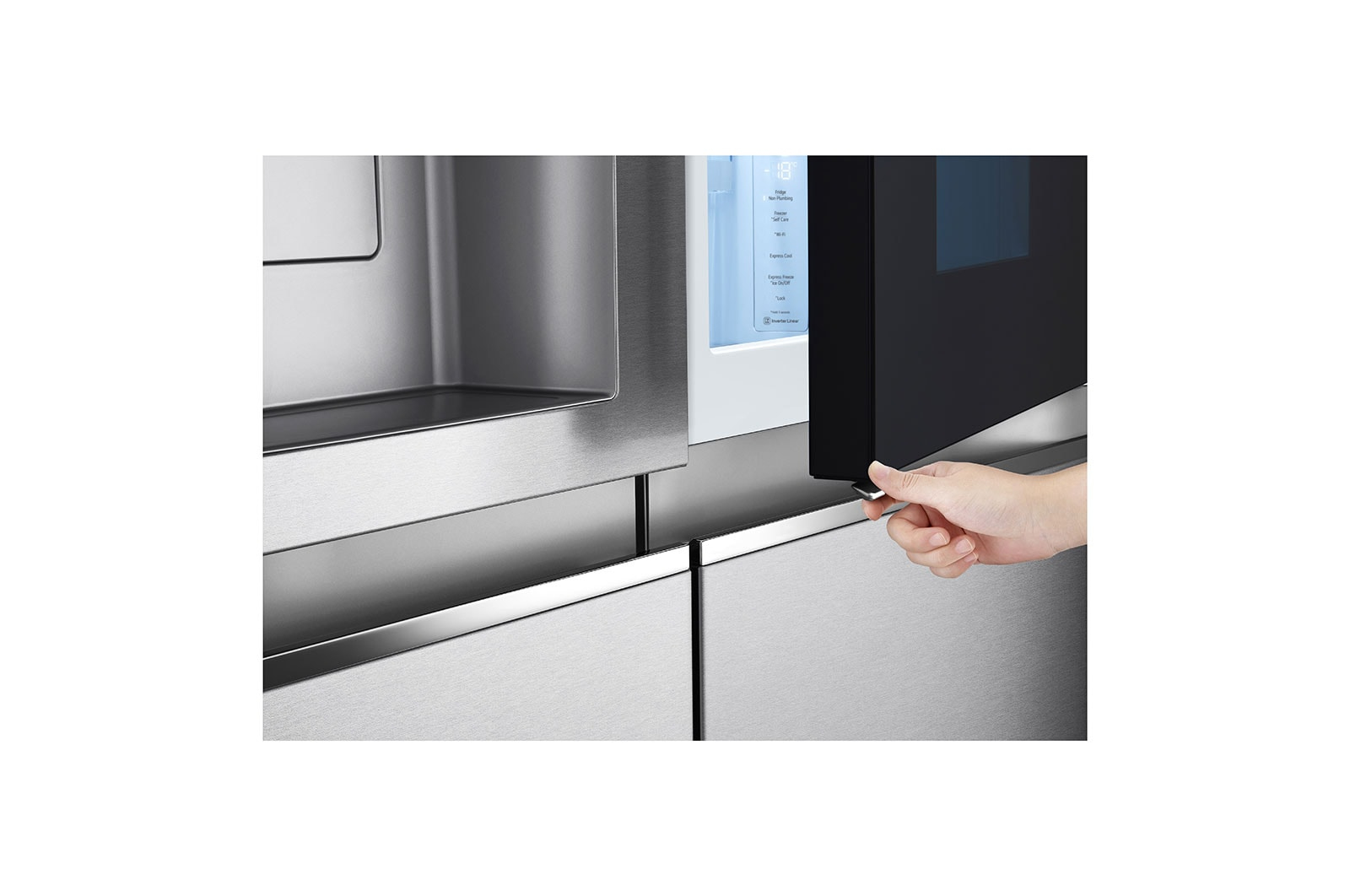 LG InstaView GSXV91MBAF side-by-side refrigerator Freestanding – image 5