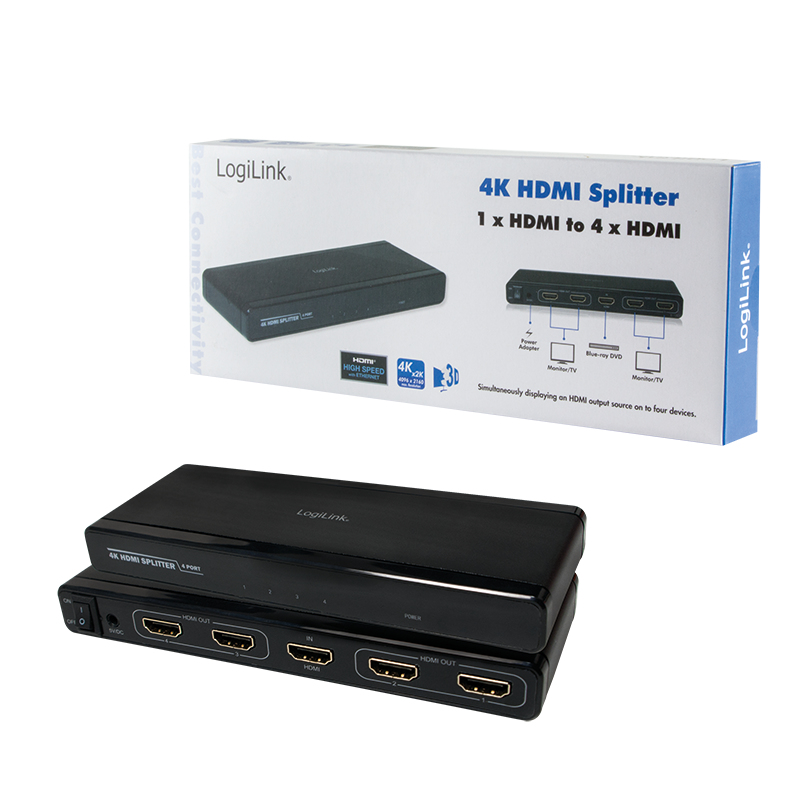 LogiLink CV0092 video splitter HDMI 4x HDMI – image 5