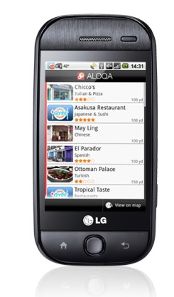 LG GW620 7.62 cm (3") Single SIM 3G 1500 mAh Black, Blue – image 2