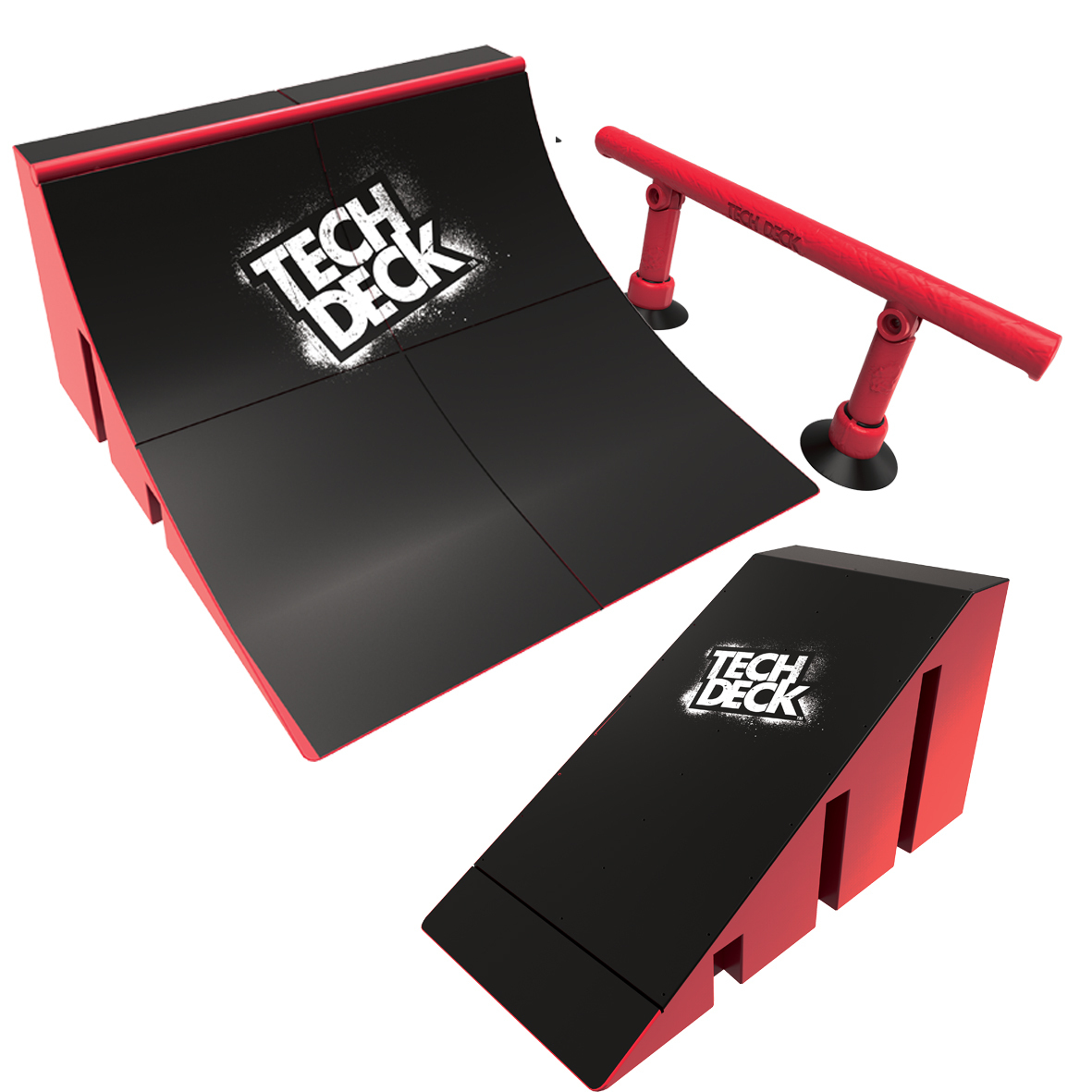 مجموعة لعب سكيتبورد Tech Deck في أي مكان، متعدد الألوان