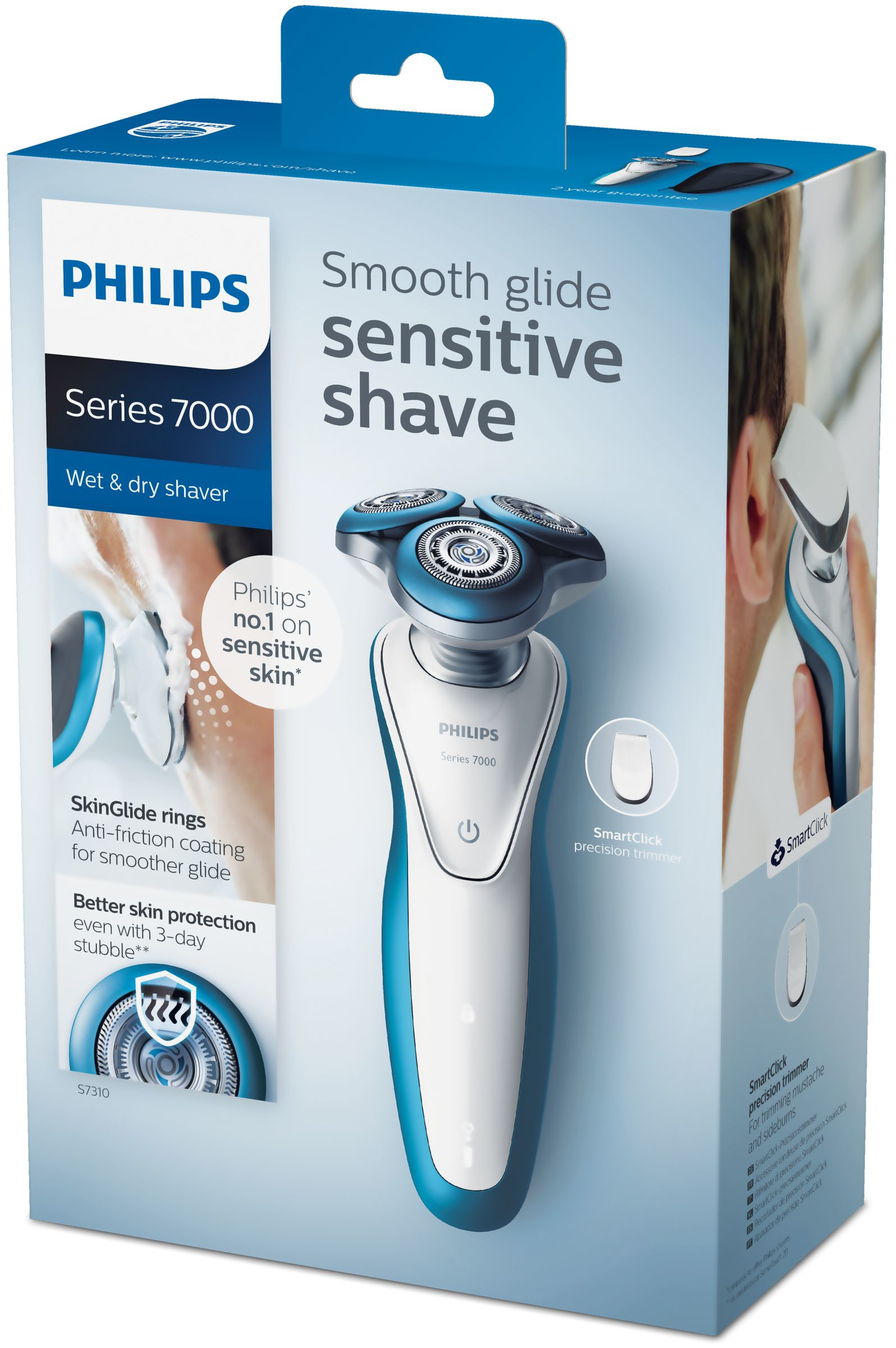 Philips SHAVER Series 7000 Wet and dry electric shaver S7310/12 – image 2