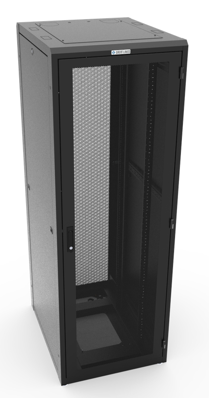 Vertiv GL840E-2932-B-SQM6MS rack cabinet 44U Freestanding rack Black – image 1