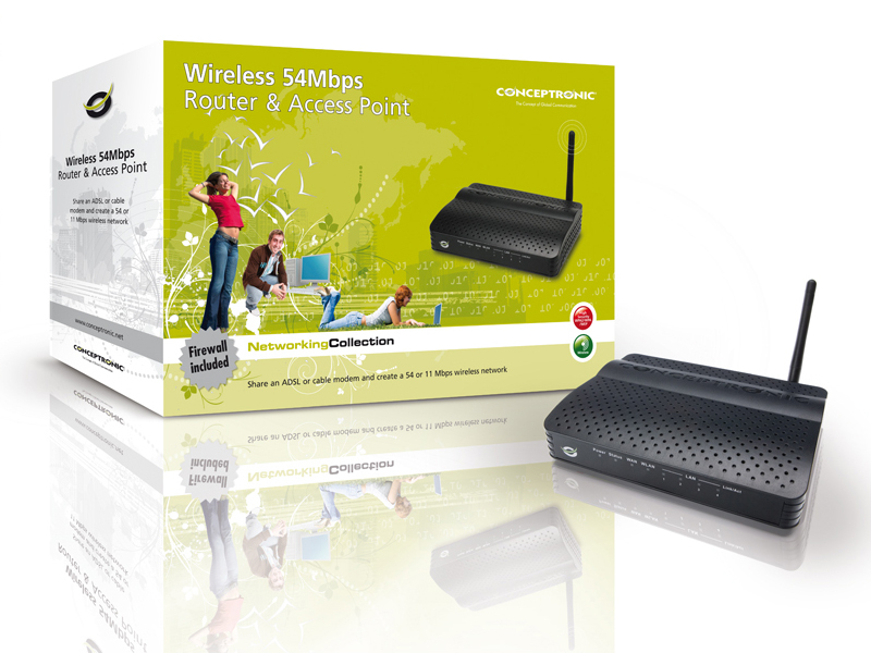 Conceptronic Wireless 54 Mbps Router & Access Point – image 4