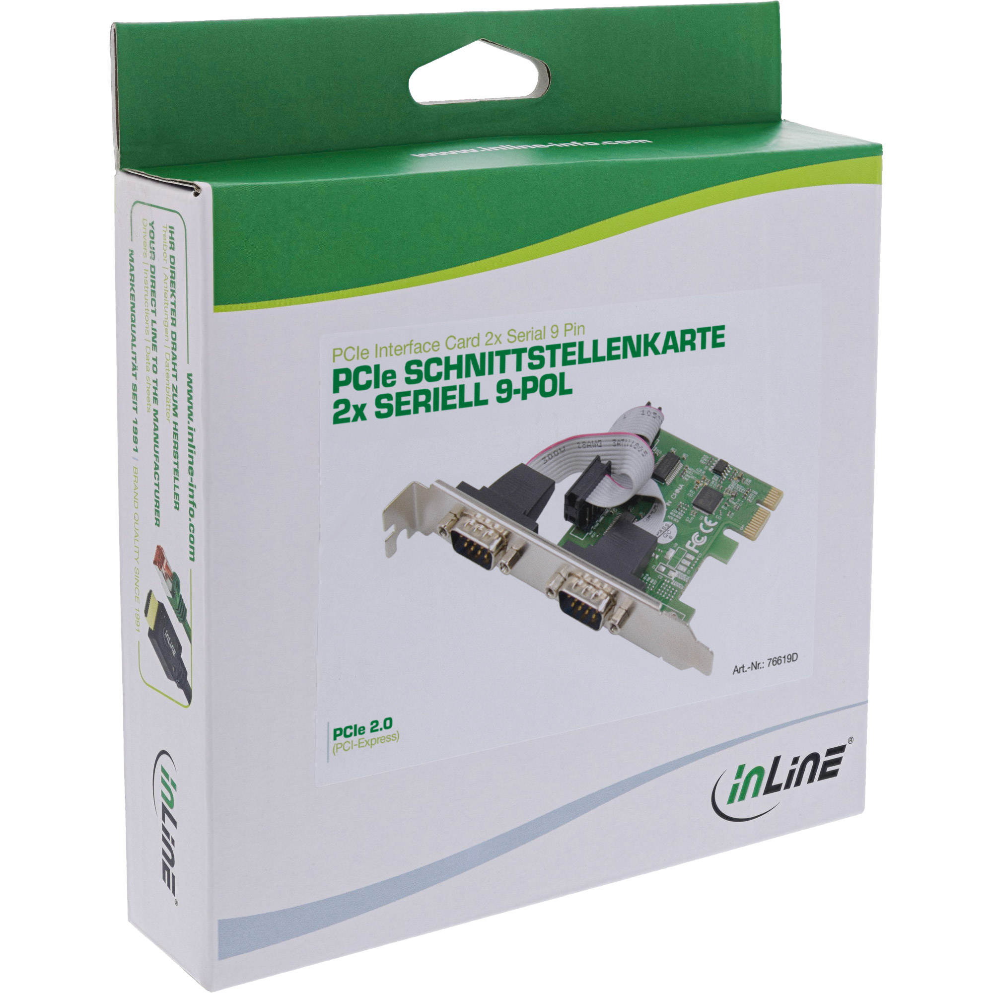 InLine Interface Card 2x Serial 9 Pin PCIe (PCI-Express) – image 5