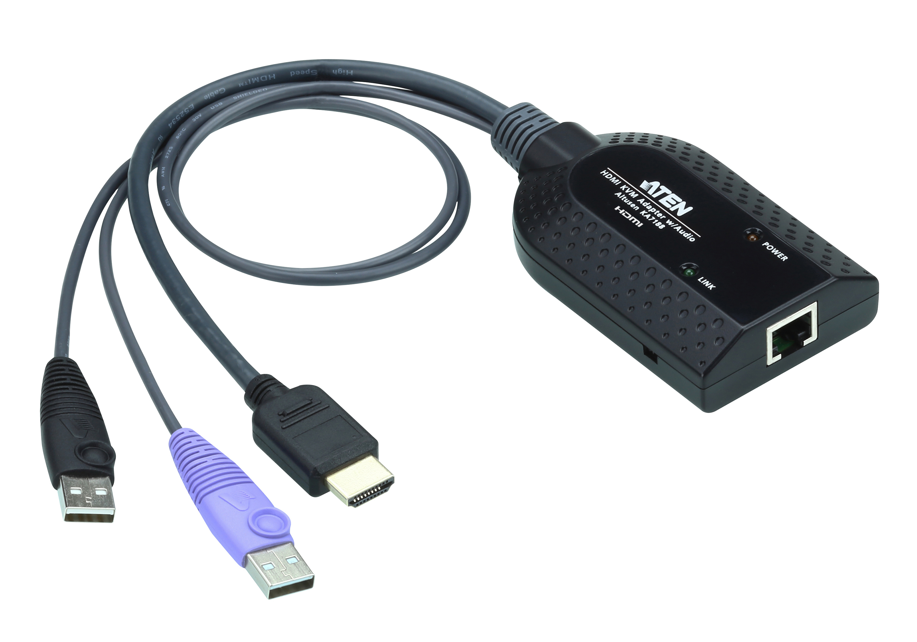 ATEN KA7188 cavo per tastiera, video e mouse Nero