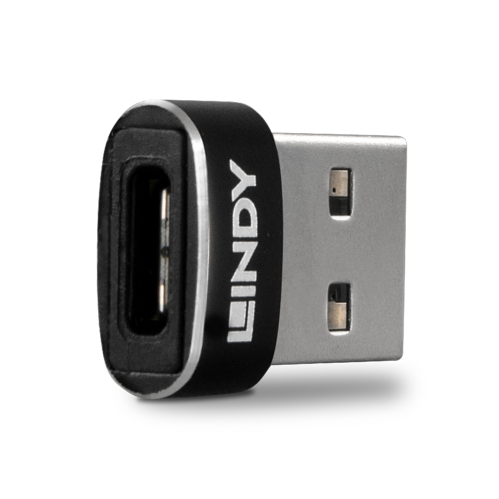 LINDY Adapter USB 2.0 an USB Typ C M/F Adapter