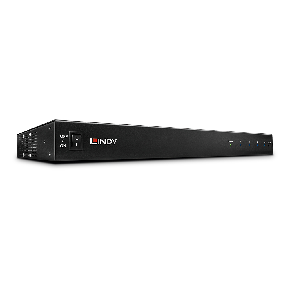 Lindy 100m C6 HDBaseT 4 Port HDMI & IR Splitter Extender – image 1