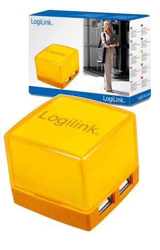 LogiLink UA0120 interface hub 480 Mbit/s Orange – image 2