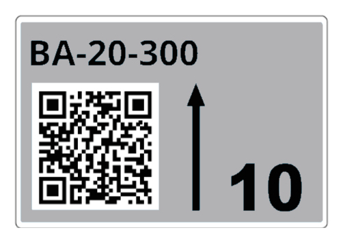 Brother LTZ1A055FQR self-adhesive label Rectangle Grey