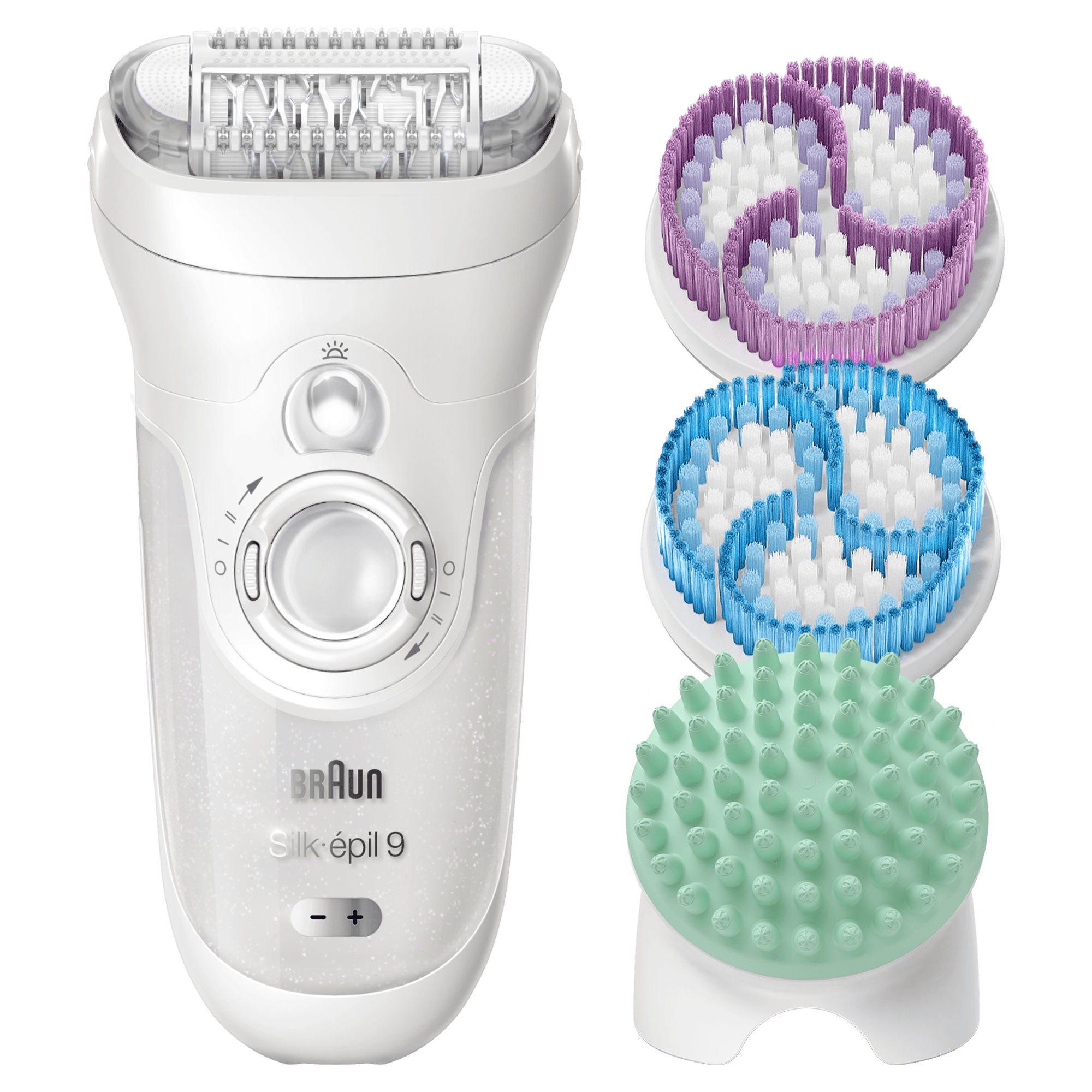 Braun Silk-épil 9 81632129 epilator 40 tweezers White, Silver – image 1