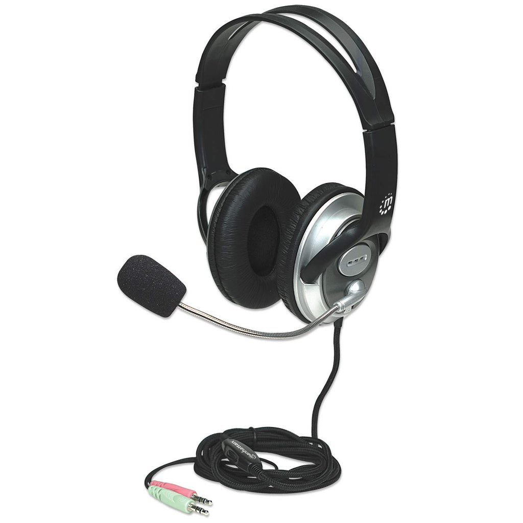 AUDIFONO DIADEMA,MANHATTAN,17555, C/MICROFONO V3 MEDIANO