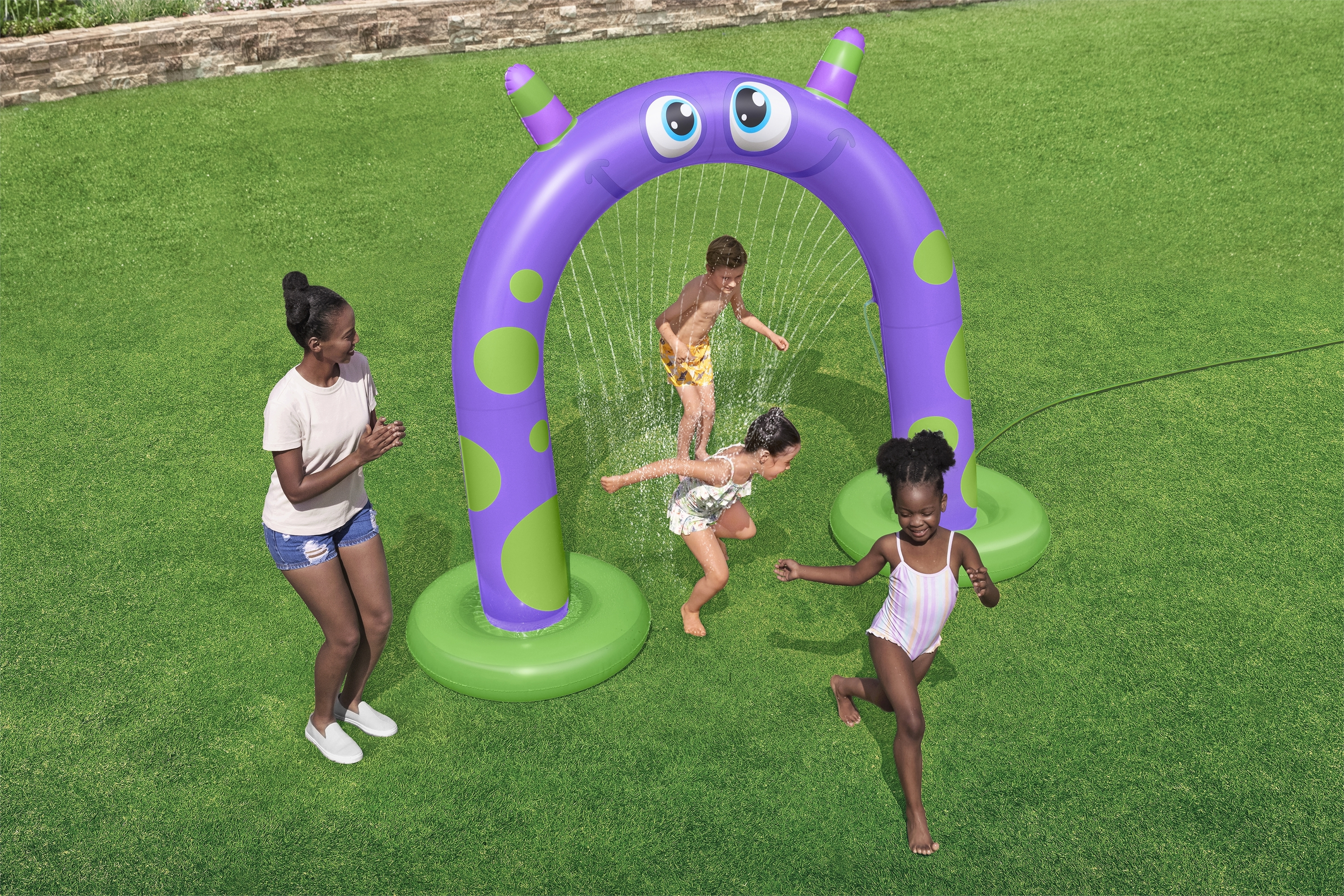 Resim Bestway Jumbo Friendly Monster Şişme Fıskiye 2,44 m x 84 cm x 1,98 m