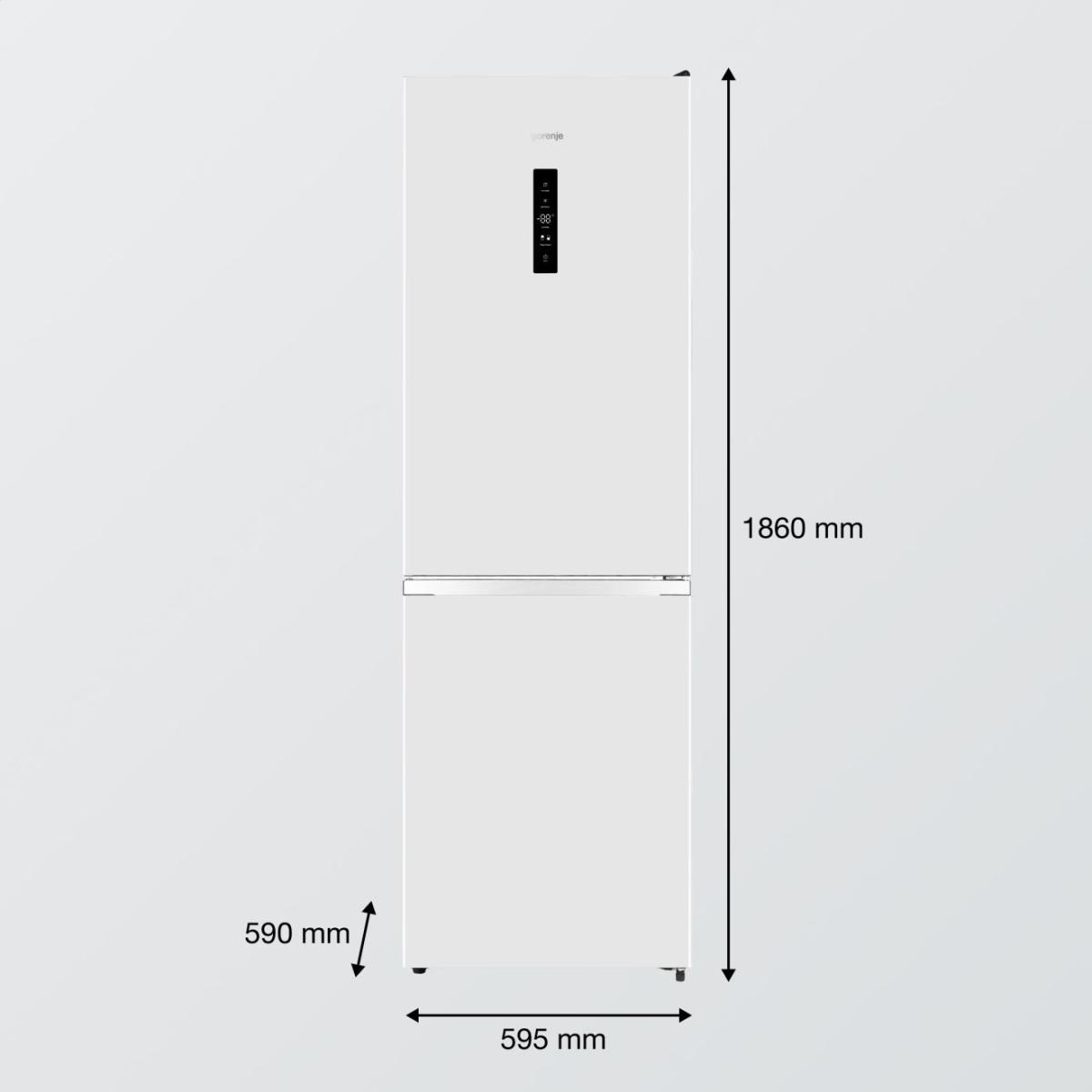 Gorenje Fristående kyl /frysskåp med design som passar in i standardkök. Multiflow 360° säkerställer jämn kylning, NoFrost Plus eliminerar behovet av manuell av – image 4