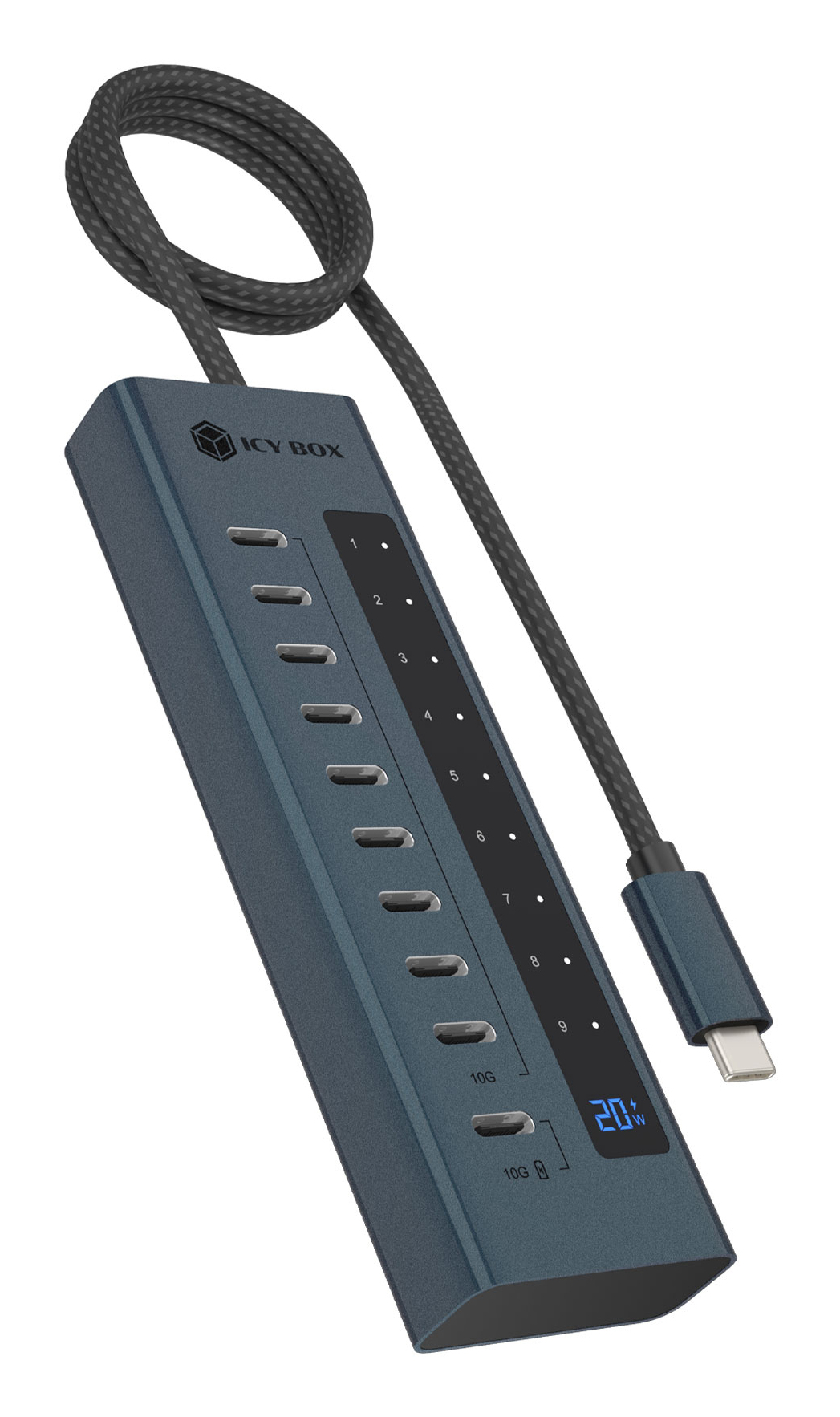 ICY BOX 10 ports USB Type-C Gen 2 Hub