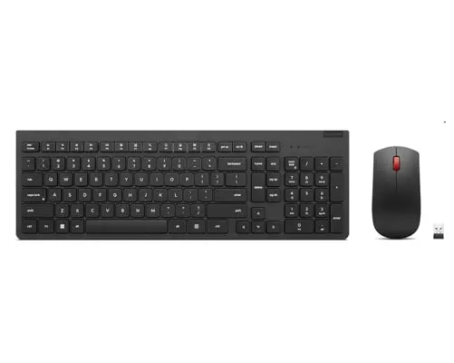 Lenovo 4X31N50739 tastiera Mouse incluso Universale RF Wireless QWERTY Spagnolo Nero