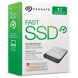 Seagate Fast 1 TB USB Type-C Black image 2