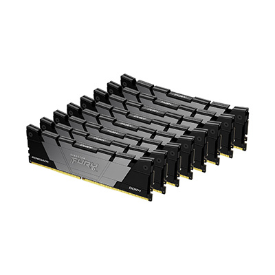 Kingston FURY Renegade - DDR4 - kit - 256 GB: 8 x 32 GB - DIMM 288-pin - 3200 MT/s / PC4-25600 - CL16 - 1.35 V - unbuffered - non-ECC - black