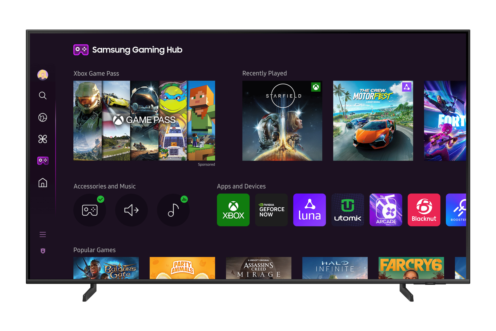 Samsung 75Q60D TV QLED 75 (190 cm) 4K UHD 3840x2160 HDR Smart TV Gaming Hub 3xHDMI 3xHDMI WiFi — photo 2