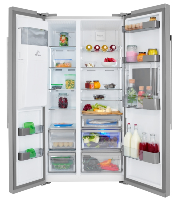Leisure LASP41MPX side-by-side refrigerator Freestanding Stainless steel – image 2