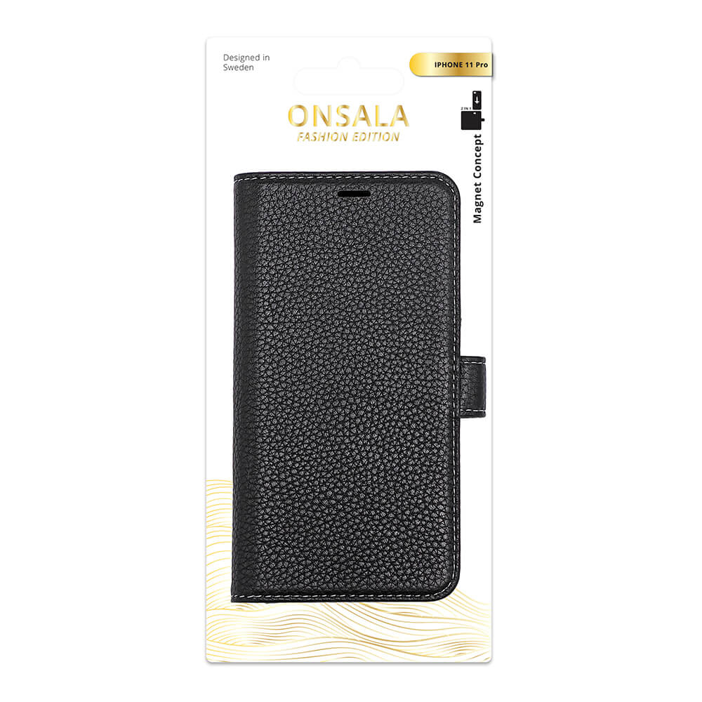 Onsala Wallet Leather Black iPhone 11 Pro – image 2