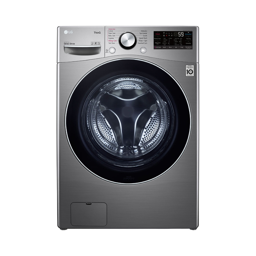 LG F0L9DGP2S washer dryer Freestanding Front-load Grey