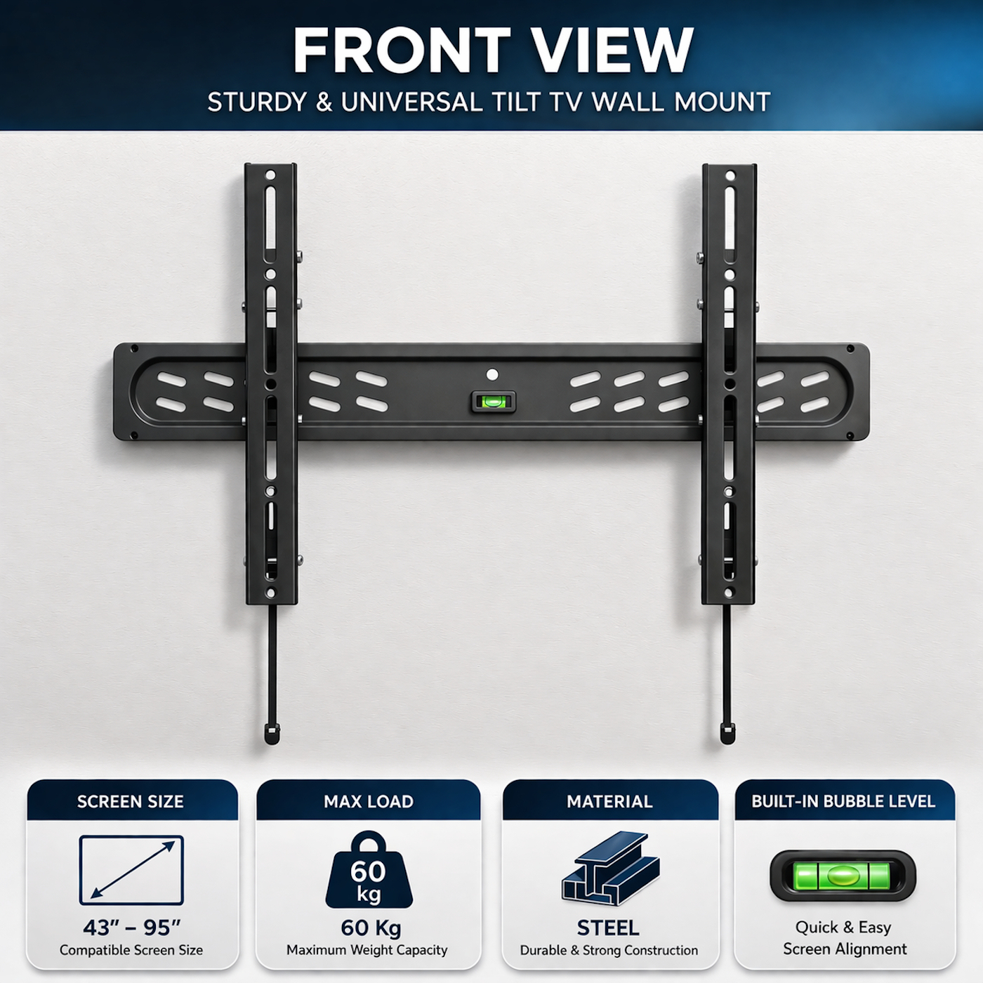 Ewent EW1611 TV mount/stand 2.41 m (95") Black – image 6