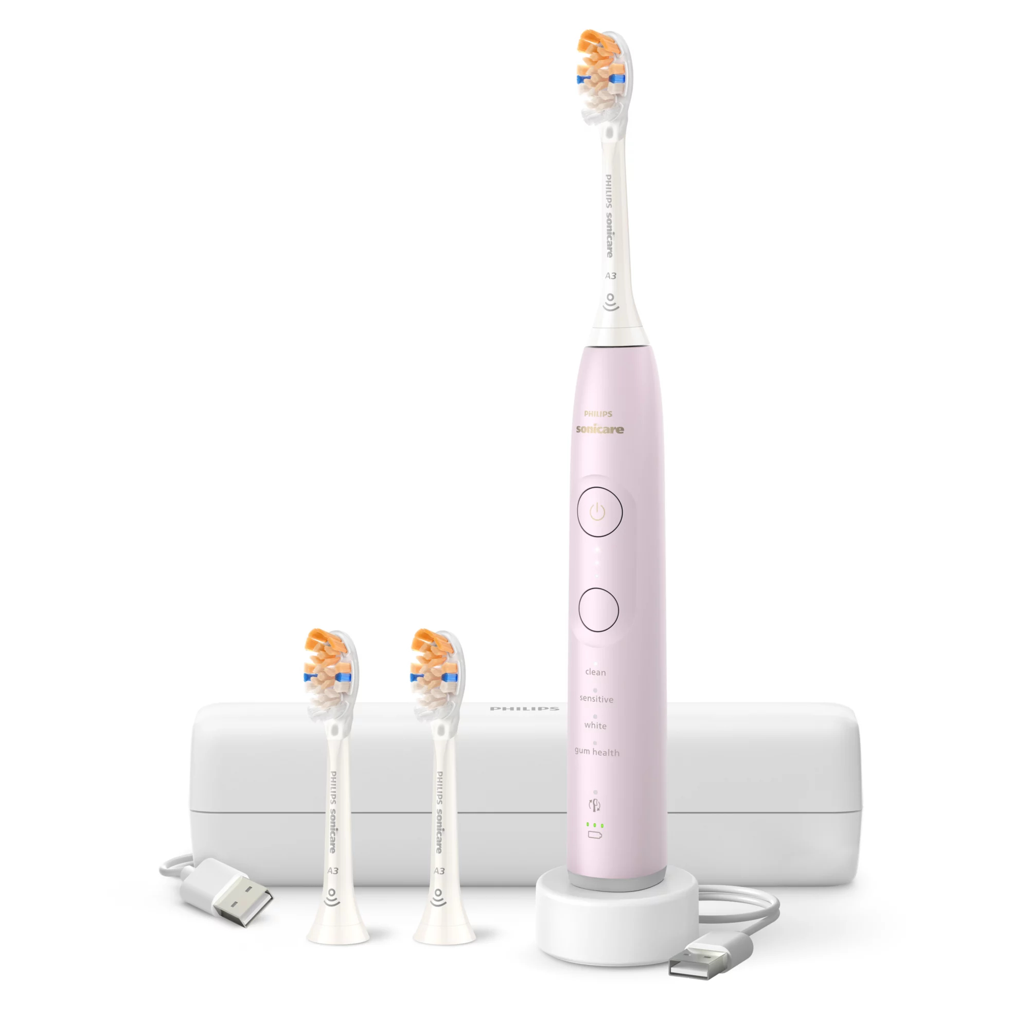 Philips HX7422/04 electric toothbrush Adult Sonic toothbrush Light pink – image 1