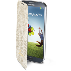 Cellularline GSBACKBOOKGALS4BE mobile phone case Flip case Cream – image 2