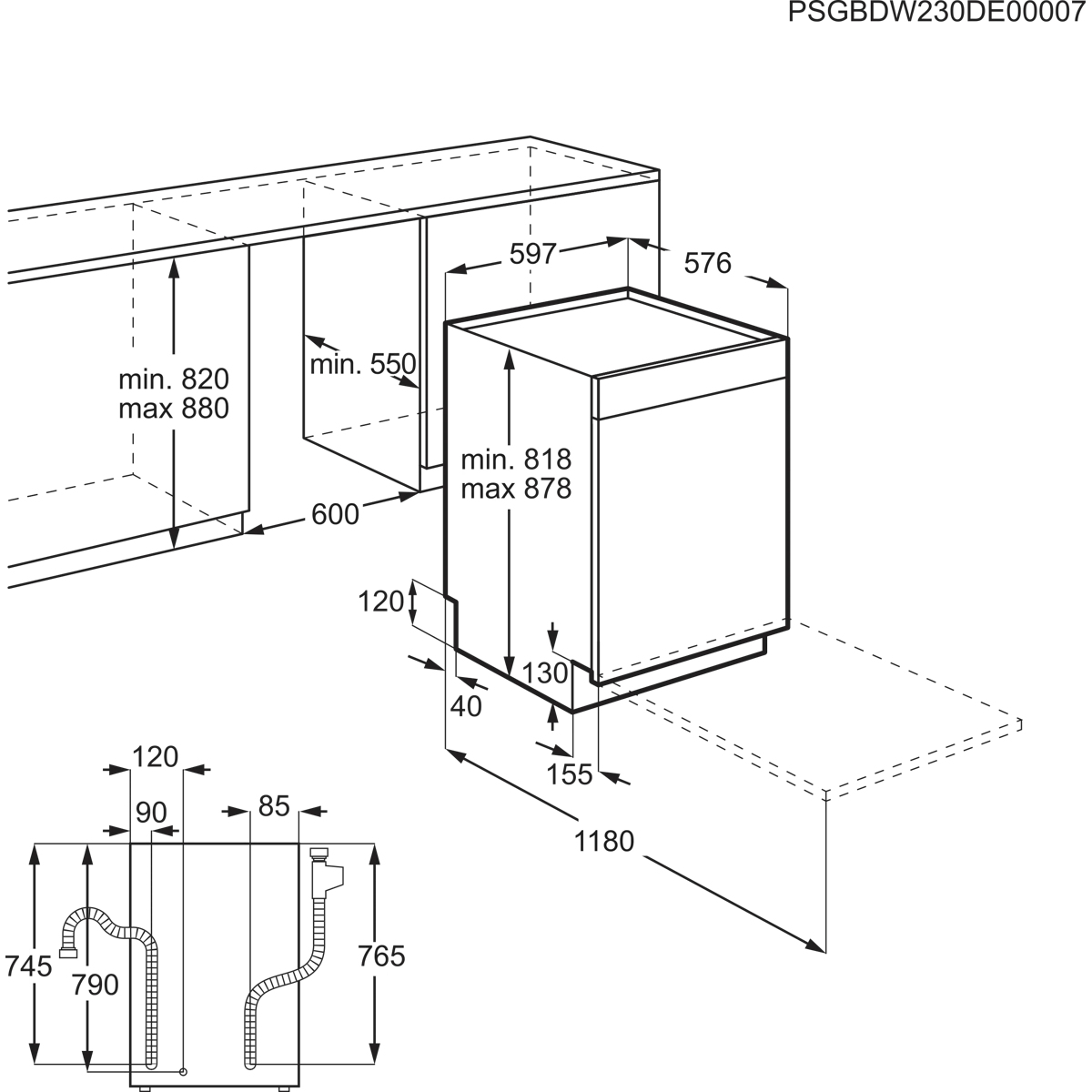AEG Series 7000 FUS7674APM Semi built-in 14 place settings – image 7