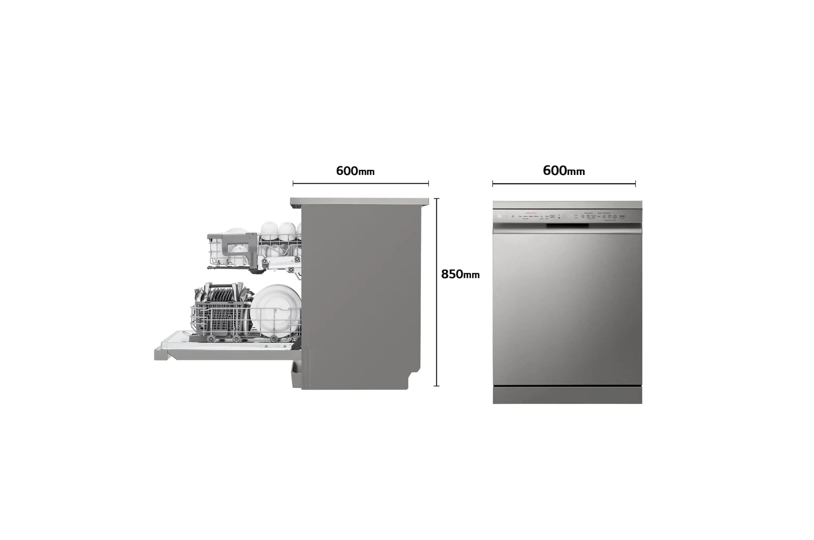 LG DF242FPS dishwasher Freestanding 14 place settings – image 2