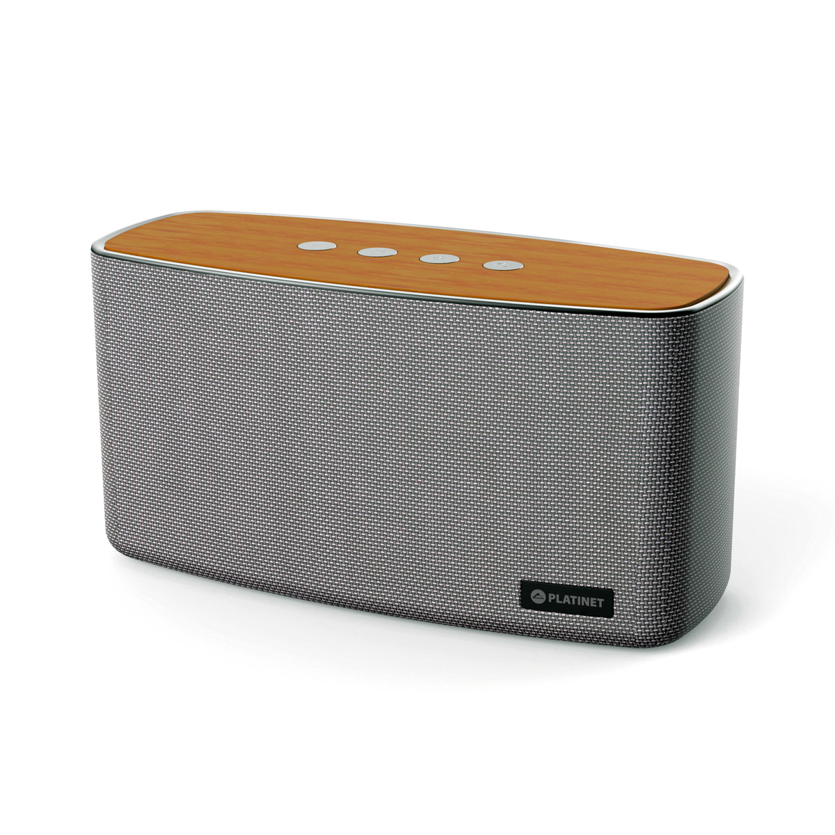 Platinet DENO Altoparlante portatile stereo Grigio, Legno 30 W