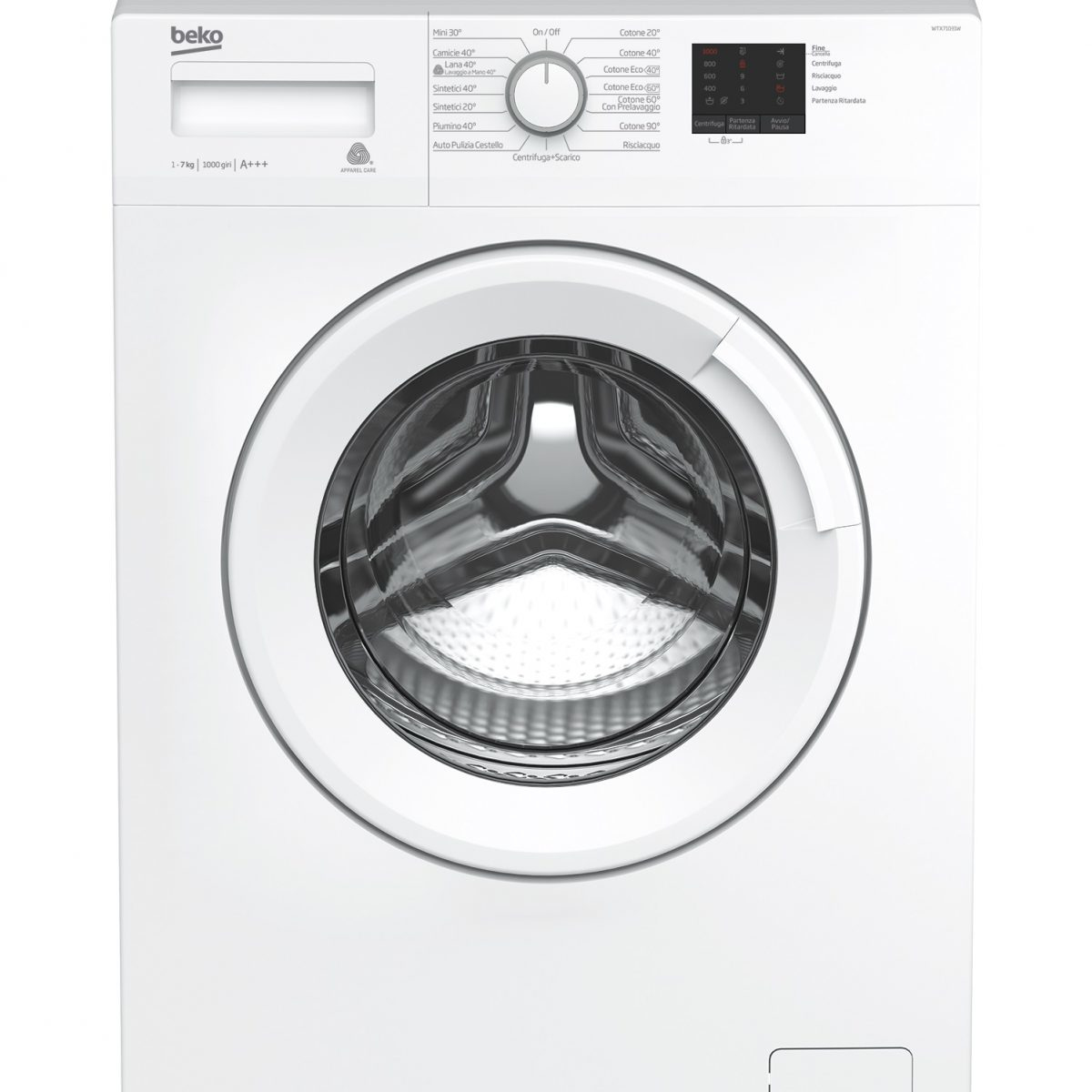 Beko WTX71031W — vue 1 sur 2