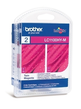 Brother LC-1100HYMBP2 ink cartridge 2 pc(s) Original High (XL) Yield Magenta
