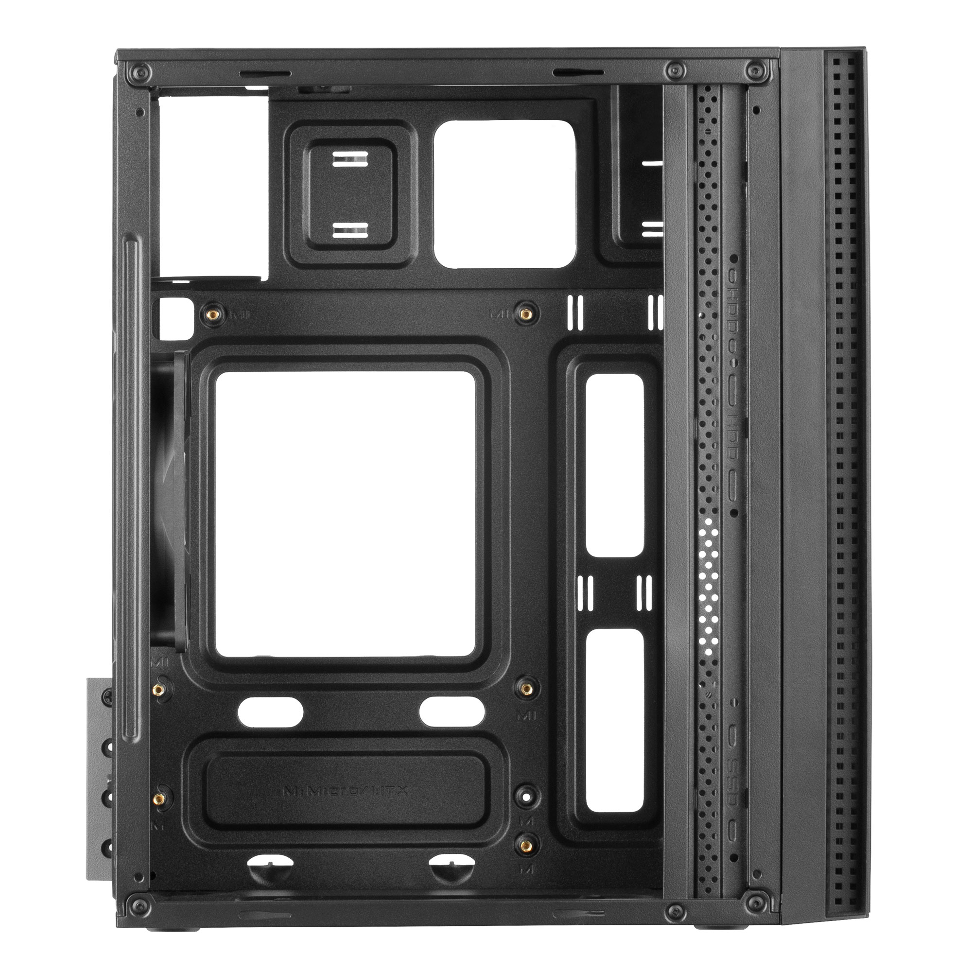 Tacens Anima ACX Mini Tower Micro ATX PC Case Brushed Aluminium Front – image 5