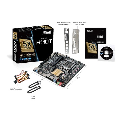 ASUS H110T motherboard Intel® H110 LGA 1151 (Socket H4) mini ITX – image 4