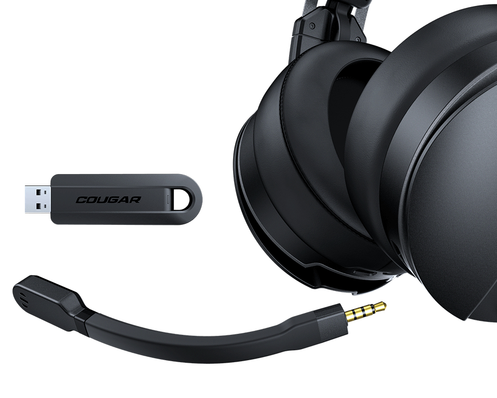 COUGAR 3HW50G53B.0001 headphones/headset Wireless Head-band Gaming Black – image 4