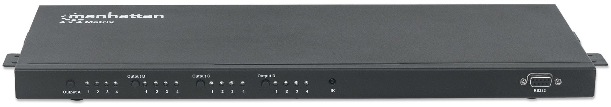 Manhattan 1080p 4x4 HDMI Matrix, Switch/Splitter Matrix with Four Inputs and Four Outputs, RS232 Control, Video Bandwidth Amplifier, Remote Control, Black (With – image 8