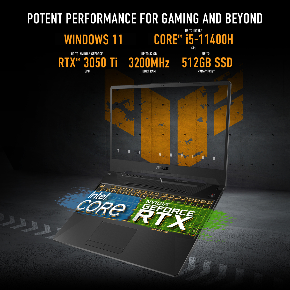 ASUS TUF Gaming F15 FX506HEB-HN145W Intel® Core™ i5 i5-11400H Laptop – image 9