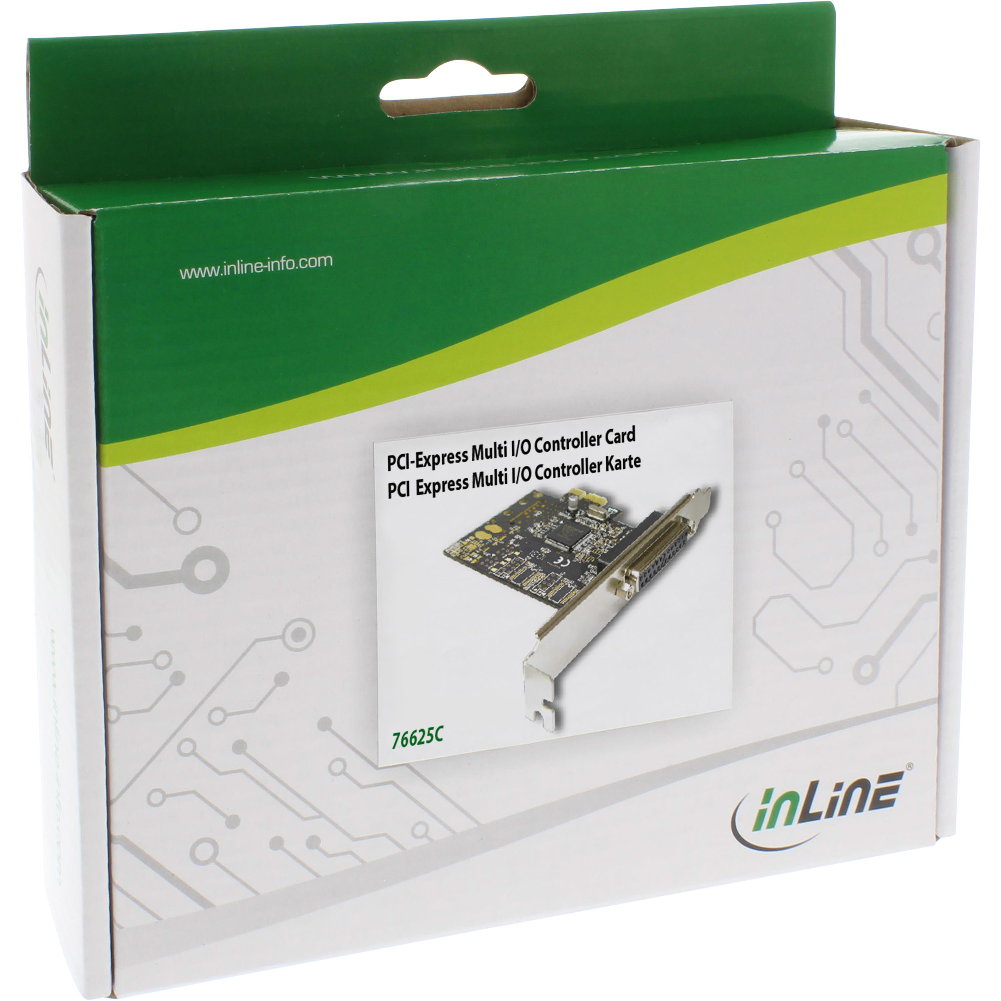 InLine Parallel Port Interface Card ECP + EPP + SPP Controller PCI-E – image 2