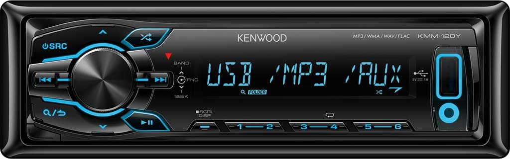Kenwood KMM-120Y car media receiver Black – image 2