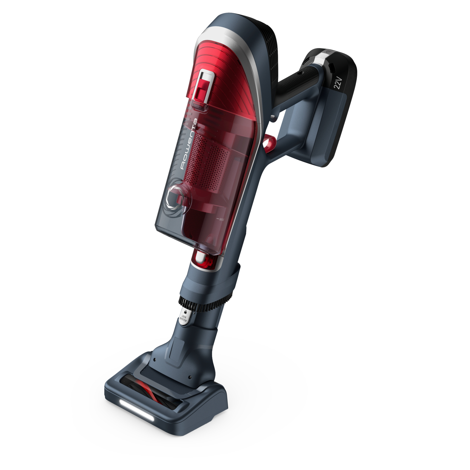 Rowenta X-Force RH9677 2-in-1 stick vacuum Battery Dry Bagless Grey, Red – image 2
