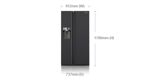 Samsung RSG5UUMH side-by-side refrigerator – image 2