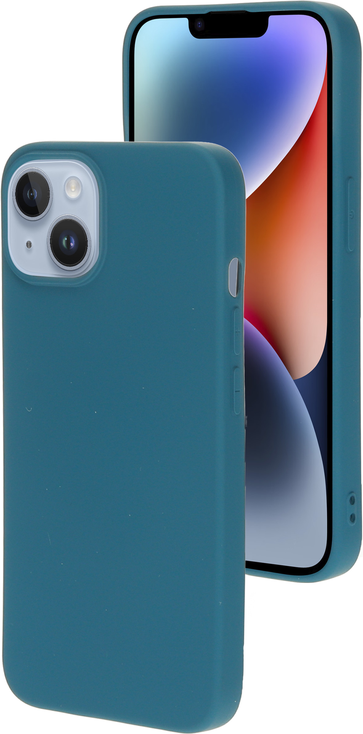 Mobiparts Silicone Cover Apple iPhone 14 Blueberry Blue – image 1